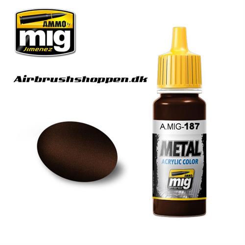 A.MIG 187 Metallic JET EXHAUST BURNT IRON 
